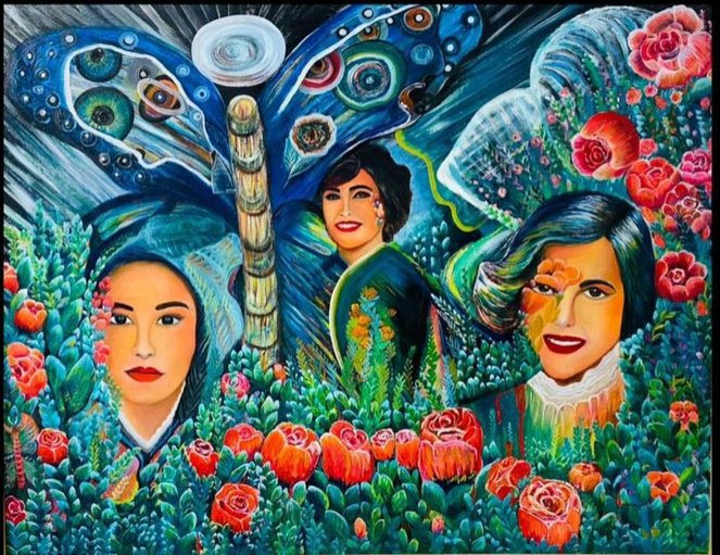 El Jardín de las Hermosas Mariposas — Acrílico mixto, 2020–2022
