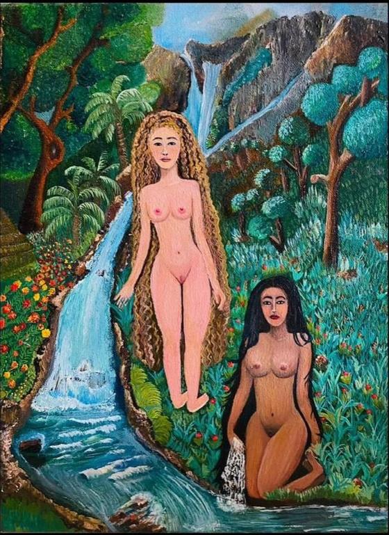 Ciguapas de Matayaya — Óleo sobre lienzo, 2024